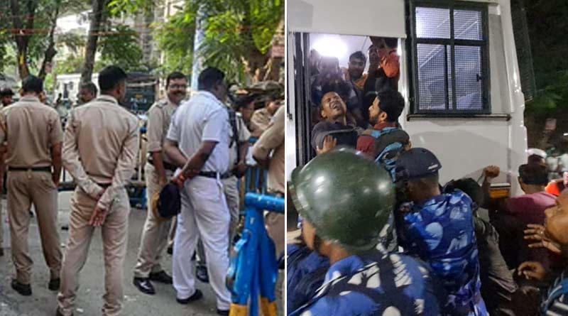 TET Aspirants continue their protest at Dharmatala, unrest in SFI-DYFI protest | Sangbad Pratidin