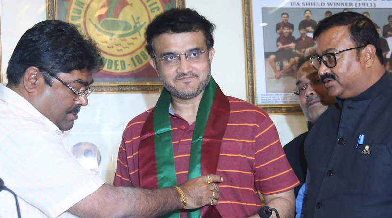 Sourav Ganguly is back in football administration, went to Mohun Bagan tent | Sangbad Pratidin