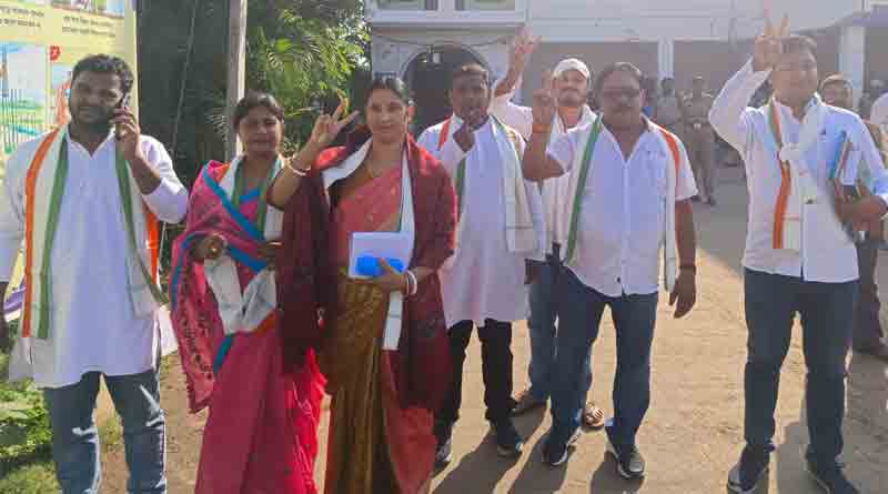 Congress wins Jhalda, slain Tapan Kandu's wife turns emotional | Sangbad Pratidin