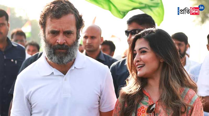 পূজা ভাটের পর এবার রিয়া সেন, ফের রাহুলের ভারত জোড়ো যাত্রায় গ্ল্যামারের ছটা