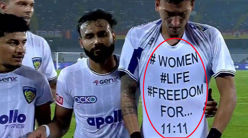 Iranian footballer protests hijab enforcement back home in ISL; receives yellow card। Sangbad Pratidin