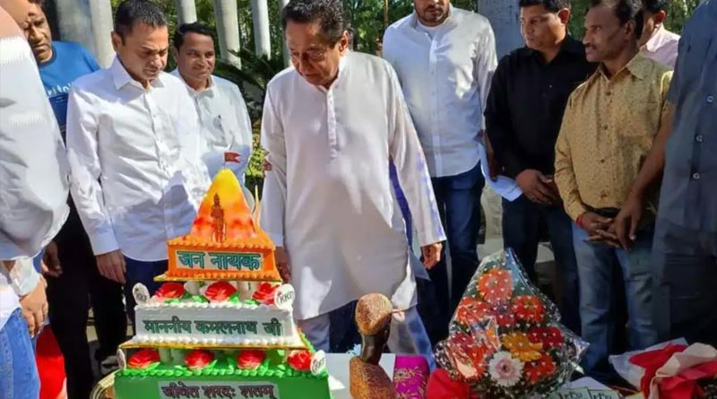 Kamal Nath cuts temple-shaped cake, BJP says 'insulting Hindus' | Sangbad Pratidin