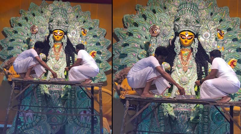 Jagaddharti Puja: Tallest idol of this year, claimed by Club Pratibha in Krishnanagar | Sangbad Pratidin