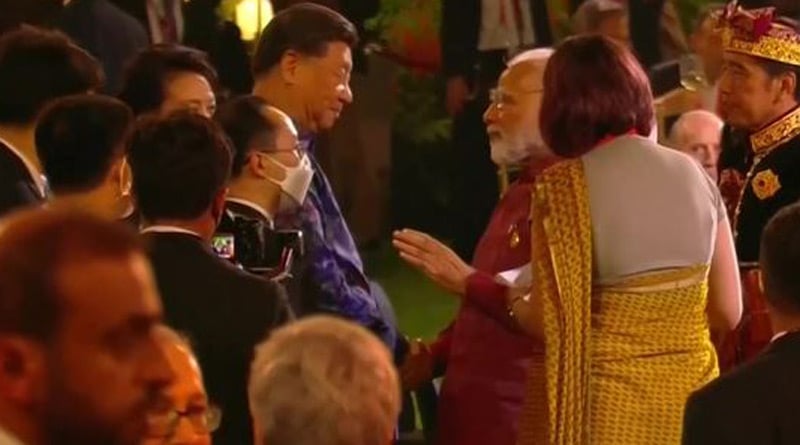 PM Modi, China's Xi Jinping exchange greetings at G20 dinner। Sangbad Pratidin
