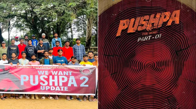 Allu Arjun's fans take to the streets, demands Pushpa 2 update | Sangbad Pratidin