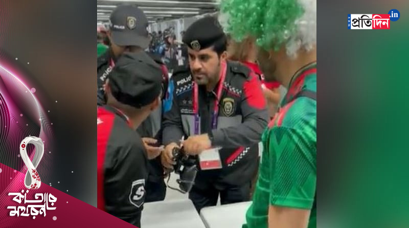 Fan entered stadium with beer in Qatar World Cup, video gets viral | Sangbad Pratidin