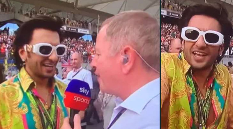 F1 veteran Brundle asks Ranveer Singh 'who are you', video went viral | Sangbad Pratidin