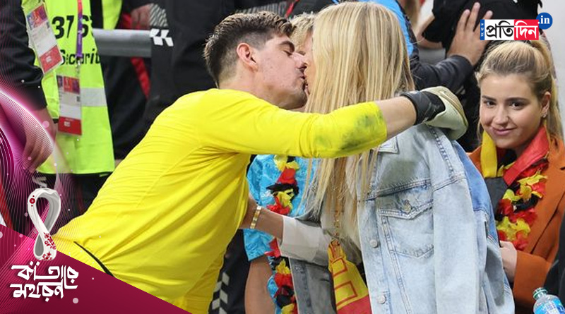 Thibaut Courtois kissed fiancée after match, might get in trouble inn Qatar law | Sangbad Pratidin