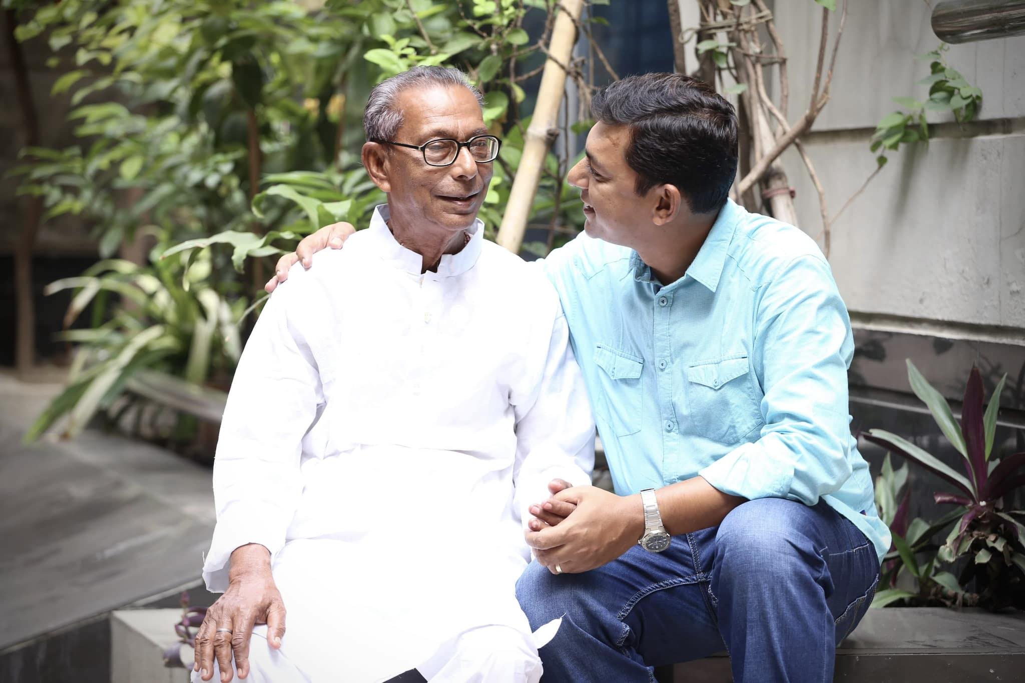 Chanchal Chowdhury with Father