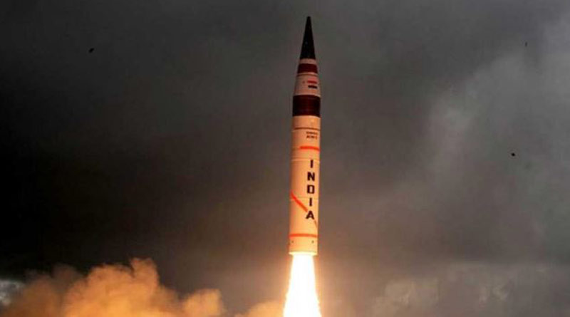 India has successfully carried out night trials of the Agni V। Sangbad Pratidin