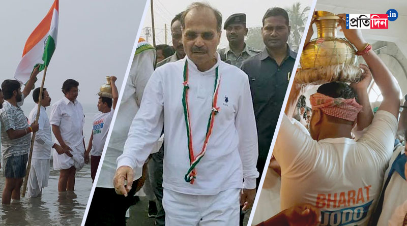 শুরু কংগ্রেসের ‘সাগর থেকে পাহাড়’ যাত্রা, কেন্দ্রীয় নেতৃত্বের অনুপস্থিতিতে উদ্বোধন অধীরের