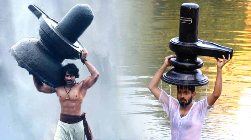 শিবলিঙ্গ মাথায় জল থেকে উঠল ‘গৌরী এলো’র ইশান, ‘গরিবের বাহুবলী’, কটাক্ষ নেটিজেনদের
