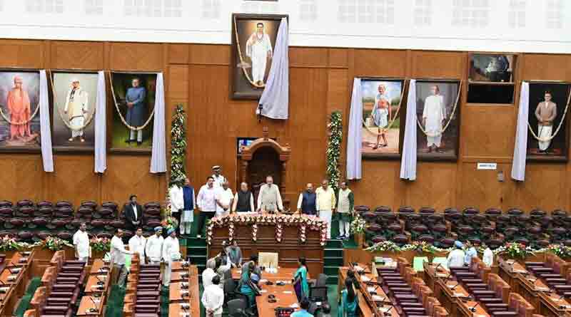 Savarkar Portrait inside Karnataka Assembly sparks row | Sangbad Pratidin