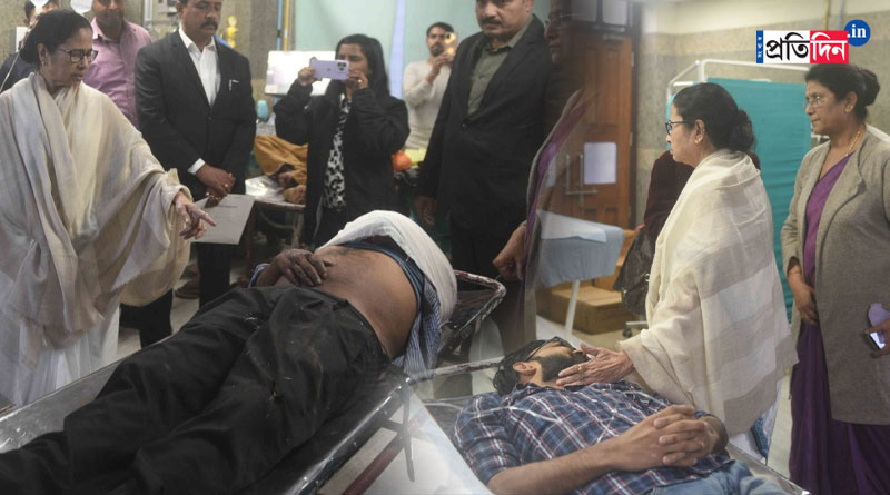 মমতার পরশ মুখ্যমন্ত্রীর, এসএসকেএমে গিয়ে দেখে এলেন চিংড়িহাটায় দুর্ঘটনায় আহতদের
