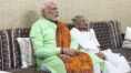 PM Modi meets his mother Heeraben Modi in Gandhinagar | Sangbad Pratidin