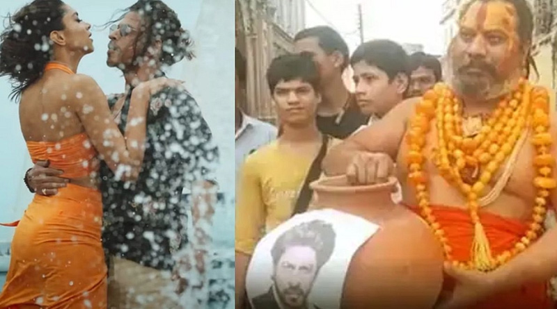‘পাঠান’ বিতর্কের আগুনে ঘি, ধুমধাম করে শাহরুখের পারলৌকিক ক্রিয়া সারলেন অযোধ্যার সাধুরা
