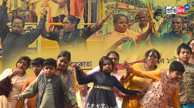 মায়ের সঙ্গে নাচ ছেলের, বাঁশি ফেরি বৃদ্ধের, বিশেষ চাহিদাসম্পন্নদের নানা ছবি