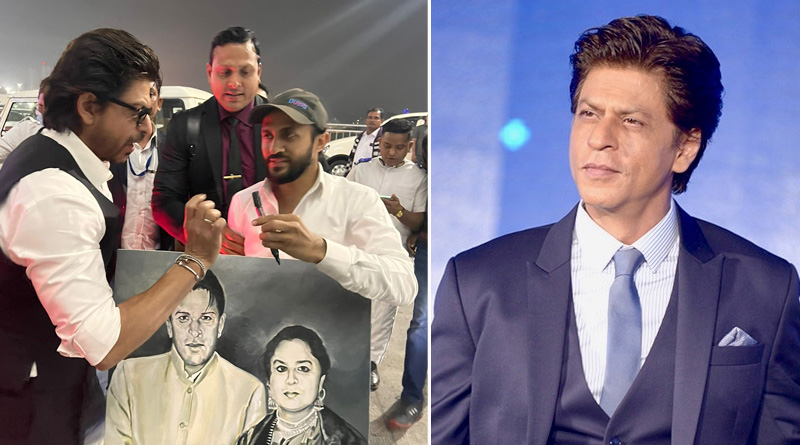 Shahrukh Khan's fan from kolkata painted picture of actors parents | Sangbad Pratidin