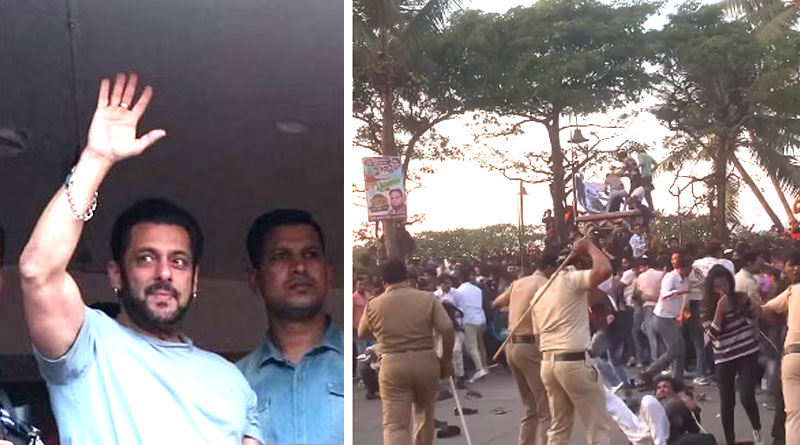 Salman Khan's fans face lathicharge infront of Jalsa | Sangbad Pratidin