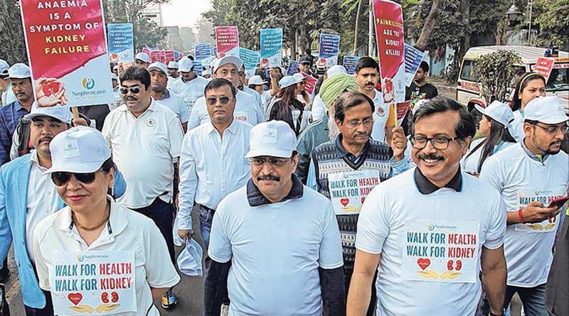 Walkathon in Kolkata, hundreds took parts to keep kidneys' condition well | Sangbad Pratidin