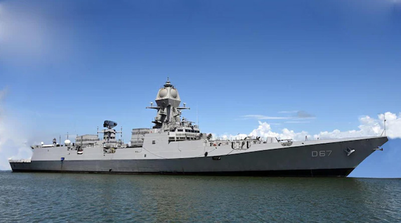 Rajnath Singh commissions INS Mormugao in Indian Navy | Sangbad Pratidin