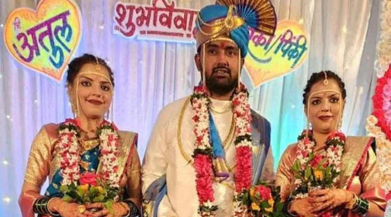 Twin sisters of Maharashtra marry one person, complain filed | Sangbad Pratidin