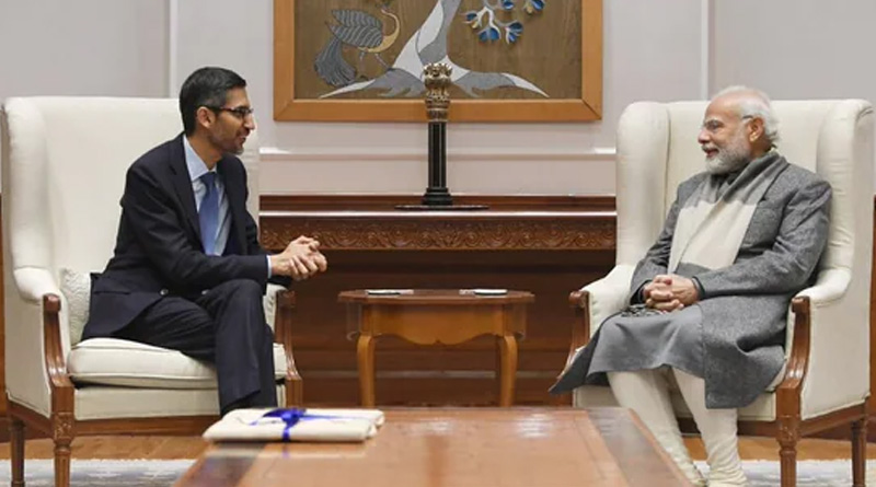 Google CEO Sundar Picahi meets PM Narendra Modi | Sangbad Pratidin
