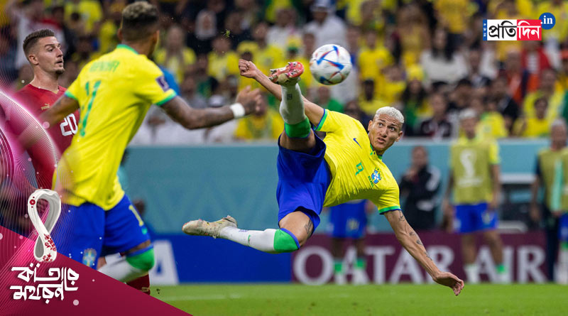 Brazil Star Richarlison’s bicycle-kick voted best goal of World Cup 2022 | Sangbad Pratidin