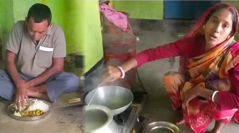 আবাস যোজনায় ‘দুর্নীতি’, প্রতিবাদে পঞ্চায়েত অফিসে সংসার পাতলেন ঝাড়গ্রামের বাসিন্দা!