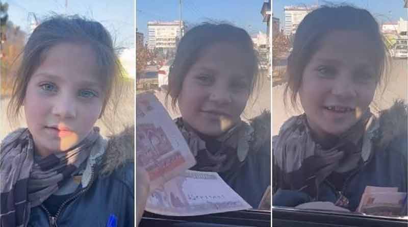 Woman buys all pens from little girl in Afghanistan street, Internet flaunts with the smile of the girl | Sangbad Pratidin