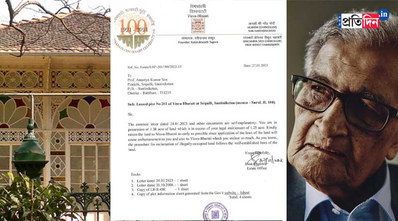 Vishva Bharati writes to Amartya Sen again about property in Santiniketan | Sangbad Pratidin