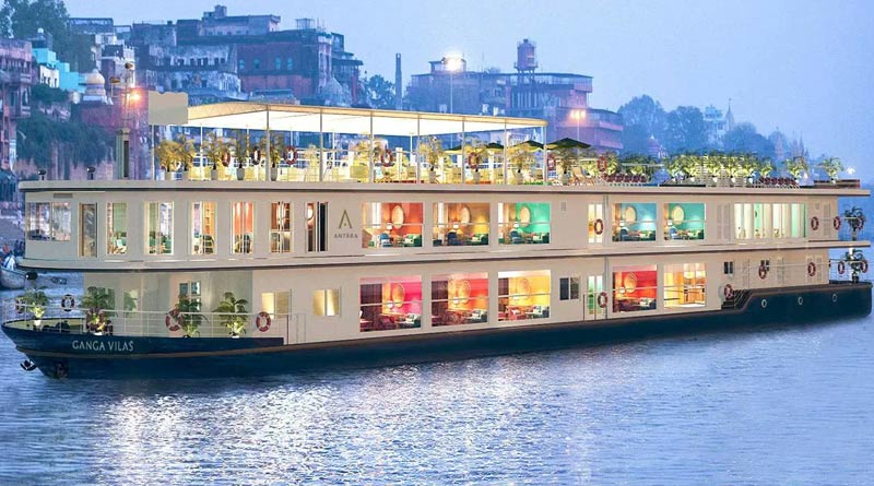 Luxury Cruise Ganga Vilas Flagged Off By PM Modi Stuck In Bihar | Sangbad Pratidin