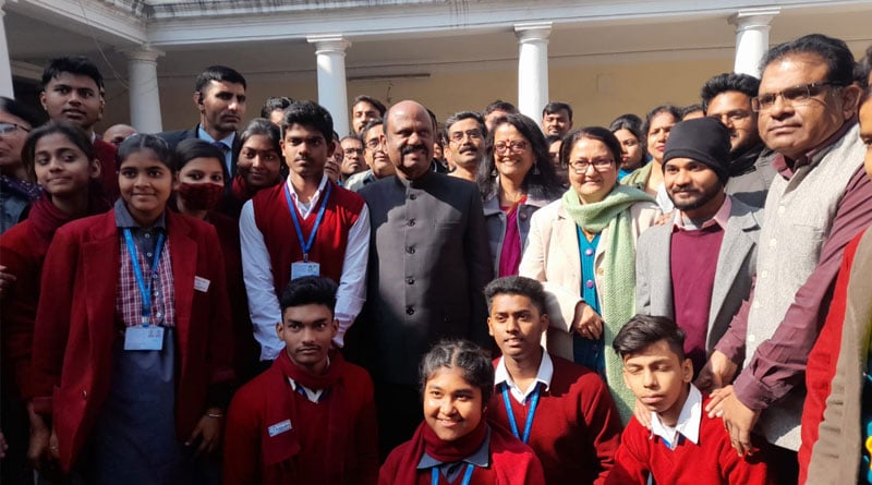 WB Governor CV Ananad Bose visits Bengali School in Delhi | Sangbad Pratidin