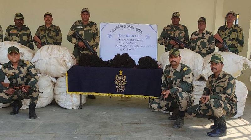 BSF seizes human hair worth 30 lakh along Meghalaya-Bangladesh border | Sangbad Pratidin