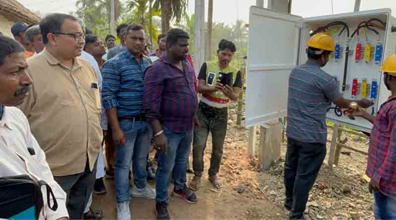 Kunal Ghosh takes initiative for electricity connection at two villages in Haldia | Sangbad Pratidin