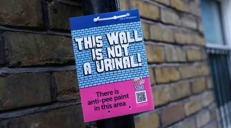 London to stop public peeing with wall paint that splashes urine back | Sangbad Pratidin