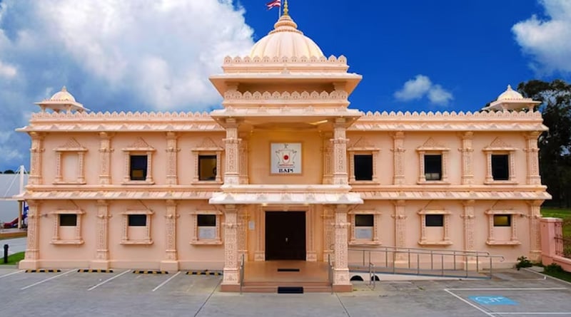 Swaminarayan Temple vandalized in Australia, anti Modi anti India slogan written | Sangbad Pratidin