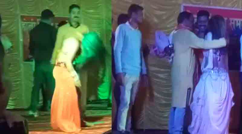 শিবরাত্রি উপলক্ষে চটুল বিচিত্রানুষ্ঠান, যৌনকর্মীদের সঙ্গে পা মেলালেন GRP ওসি