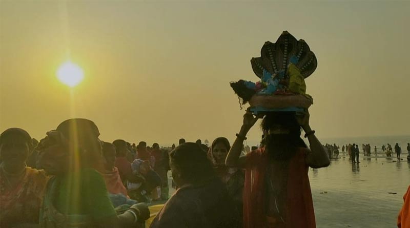 On Maghi Purnima devotees gathered in Gangasagar | Sangbad Pratidin