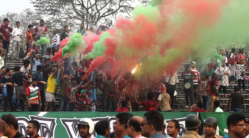 Supporters erupt in clash before East Bengal Mohun Bagan hockey match | Sangbad Pratidin