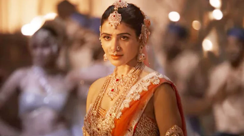 Actress Samantha Ruth Prabhu wear 30 kilogram saree in Shaakuntalam shooting set । Sangbad Pratidin