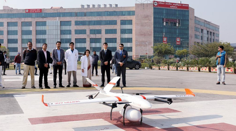 Drone used to send medicine in Uttarakhand | Sangbad Pratidin