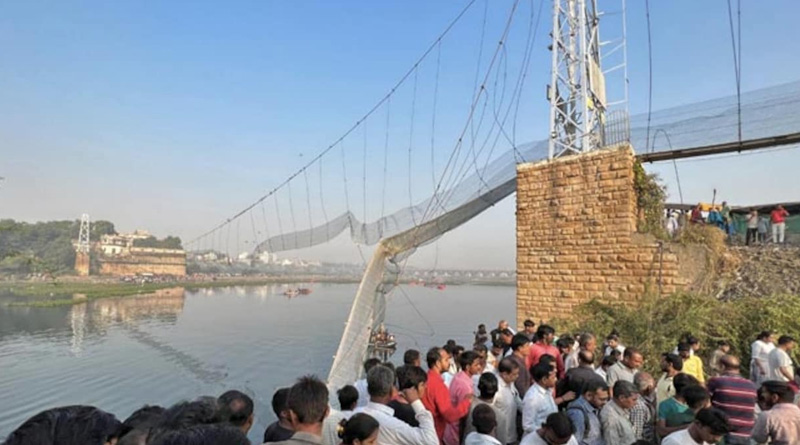 Half cables of Morbi bridge were broken before accident, says Gujarat SIT | Sangbad Pratidin