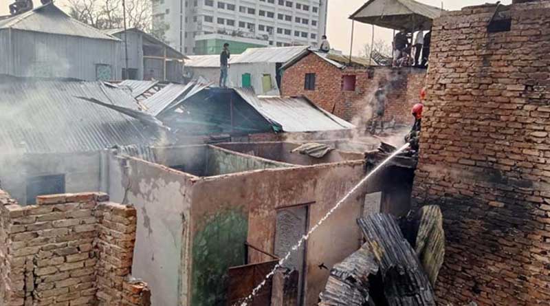 Fire broke out at two places in Bangladesh, made huge destruction | Sangbad Pratidin