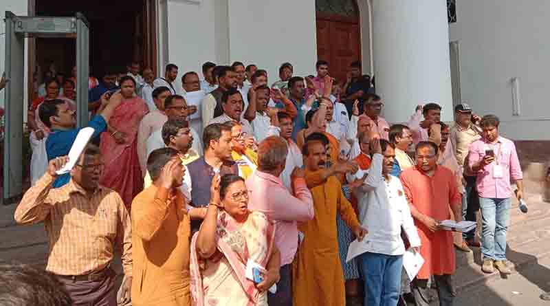 BJP MLAs stage walkout at West Bengal assembly | Sangbad Pratidin