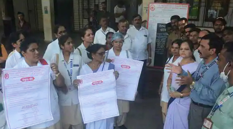 Lakhs of employees demanding Old Pension Scheme begin indefinite strike | Sangbad Pratidin