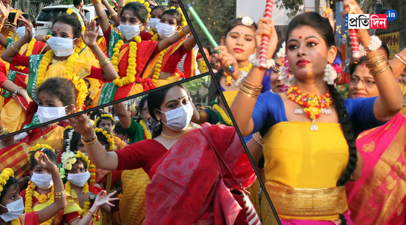 দোলের আগেই রঙিন মিছিল, অ্যাডিনোভাইরাসের সচেতনতায় কলকাতায় ১০০ শিশুর পদযাত্রা