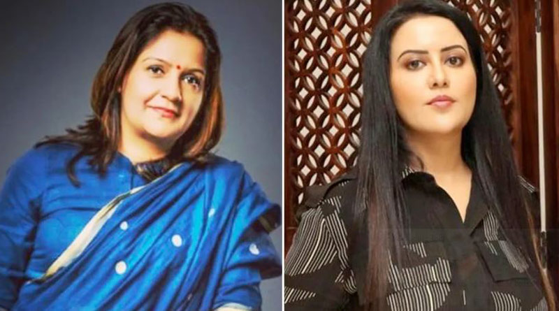 Amruta Fadnavis and Priyanka Chaturvedi involved in Twitter Spat। Sangbad Pratidin