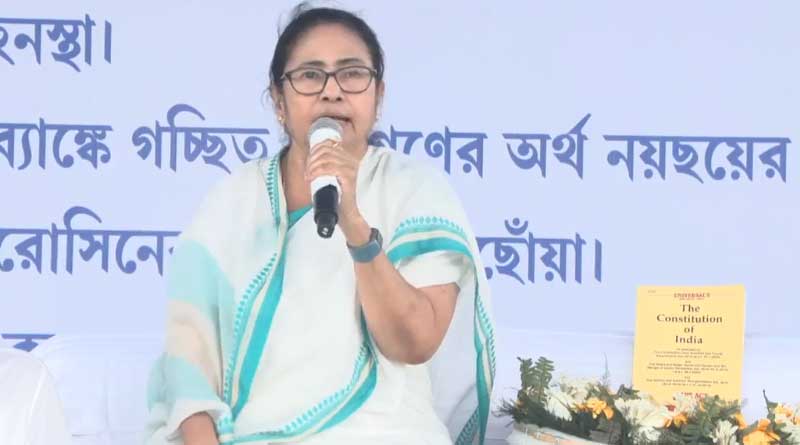 Mamata Banerjee conducts dharna as AITC Supremo, not as WB CM | Sangbad Pratidin