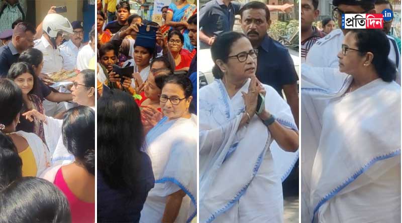 মাধ্যমিক পরীক্ষার্থীদের শুভেচ্ছা জানাতে ভবানীপুরের স্কুলে মুখ্যমন্ত্রী, ছবি তোলার আবদার অভিভাবকদের